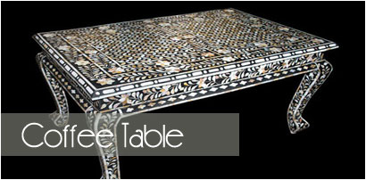 Bone inlay coffee table Bone inlay coffee table