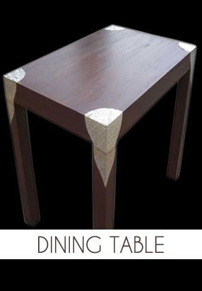 Wooden dining table
